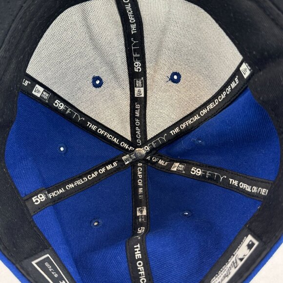 Kansas City Royals Blue New Era Fitted Hat 59Fifty 7-1/4 MLB Authentic On-Field - Picture 10 of 10
